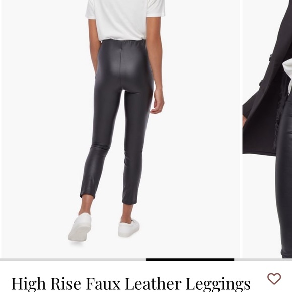 High rise faux leather leggings - Picture 1 of 3